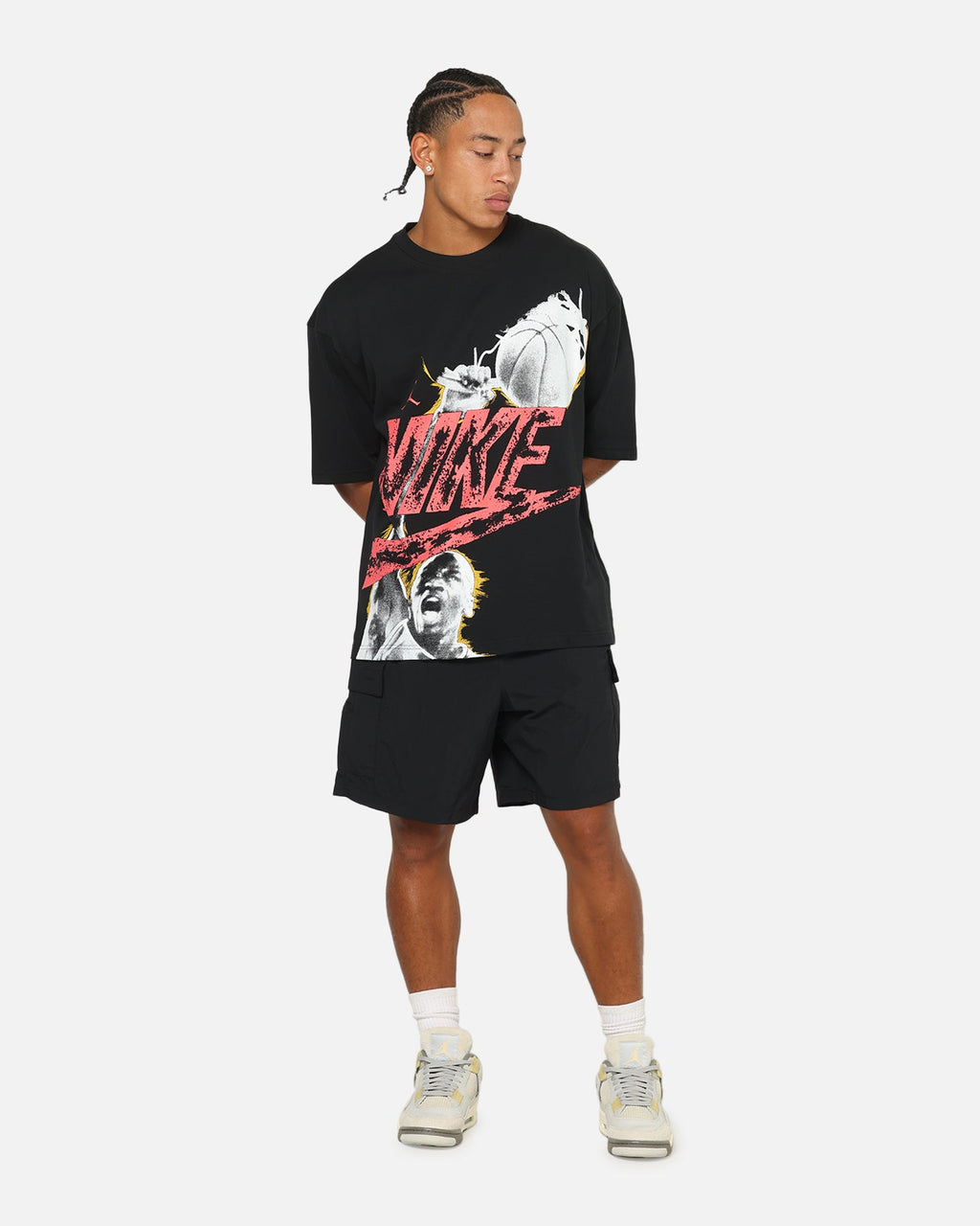 HOT Products Jordan Reissue Oversized T-Shirt Black/Infrared