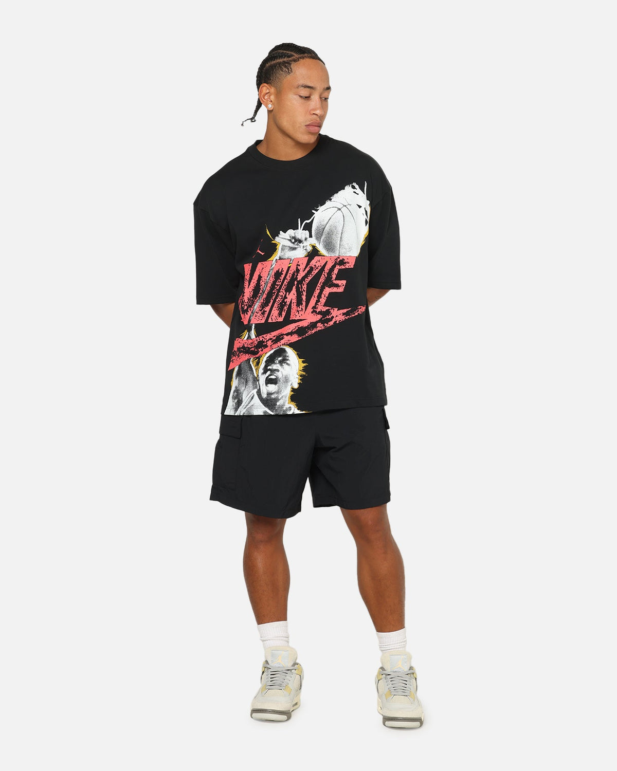 HOT Products Jordan Reissue Oversized T-Shirt Black/Infrared