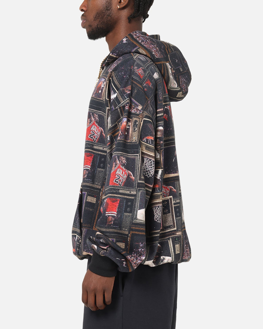 HOT Products Jordan Brooklyn Fleece Printed Hoodie Black/Sail