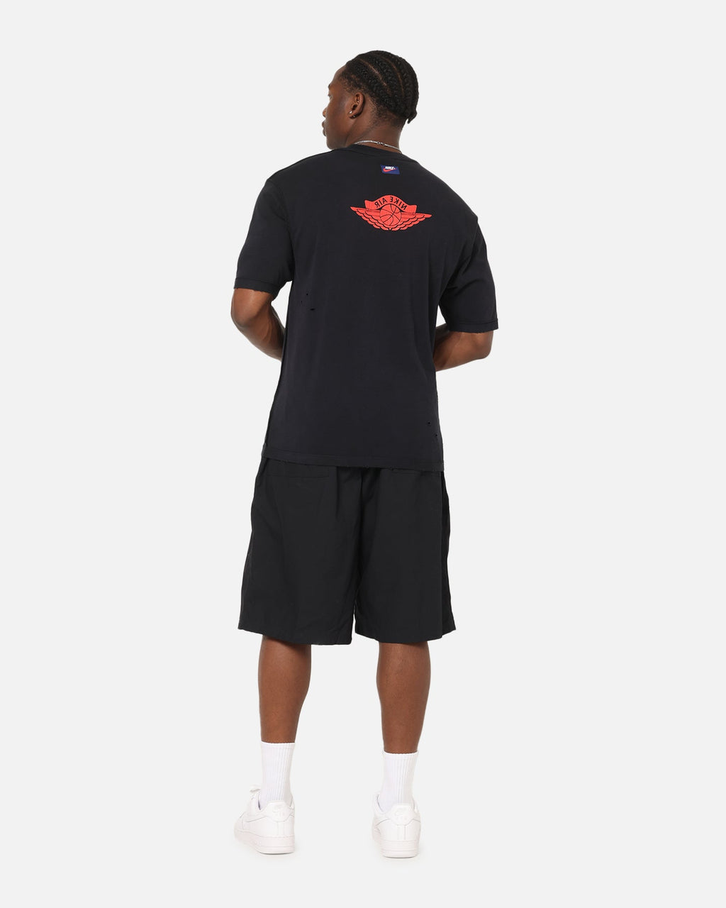 HOT Products Jordan Rare Air 85 Wash T-Shirt Black/Chile Red