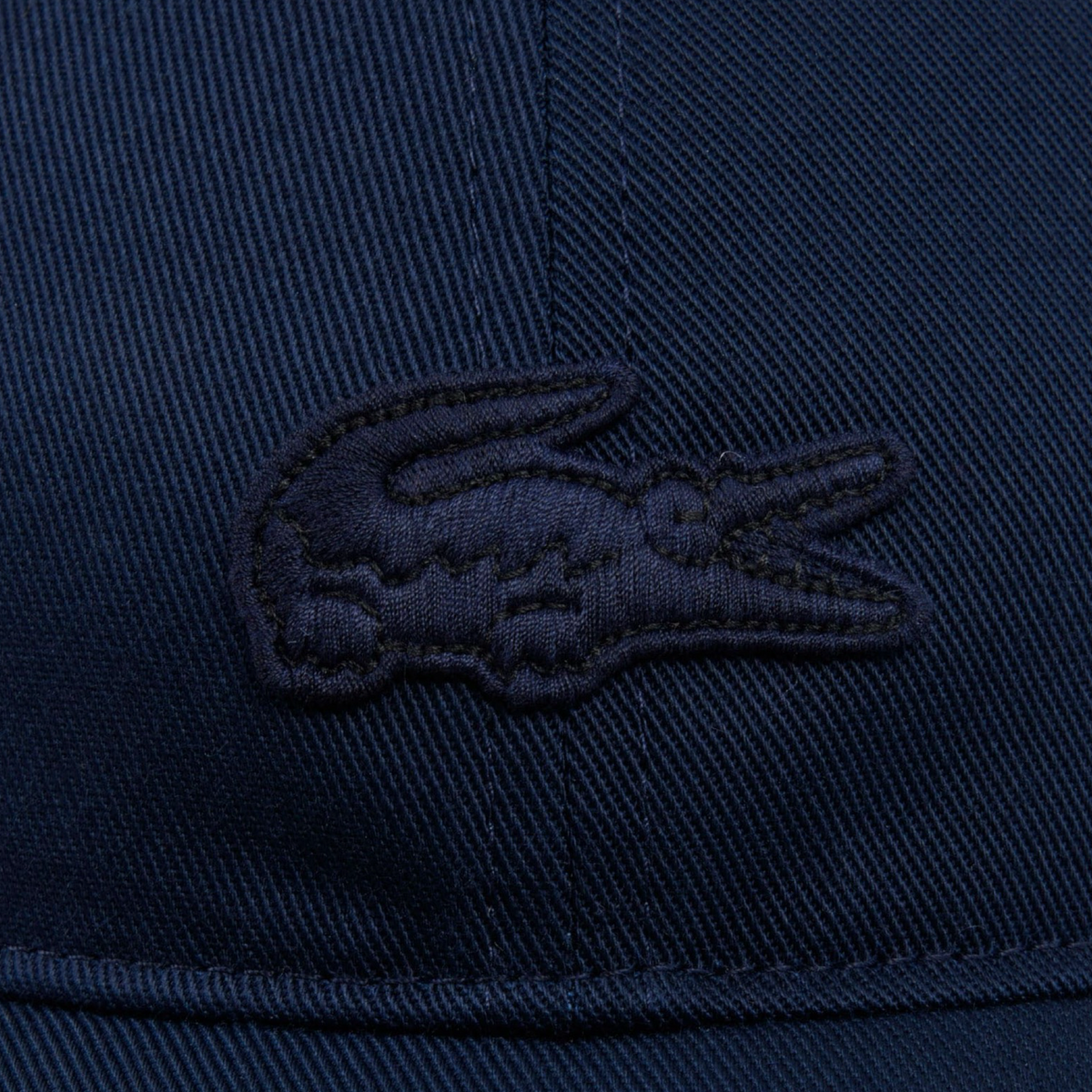 New Arrival LACOSTE CROCODILE BADGE COTTON TWILL CAP-NAVY BLUE -166