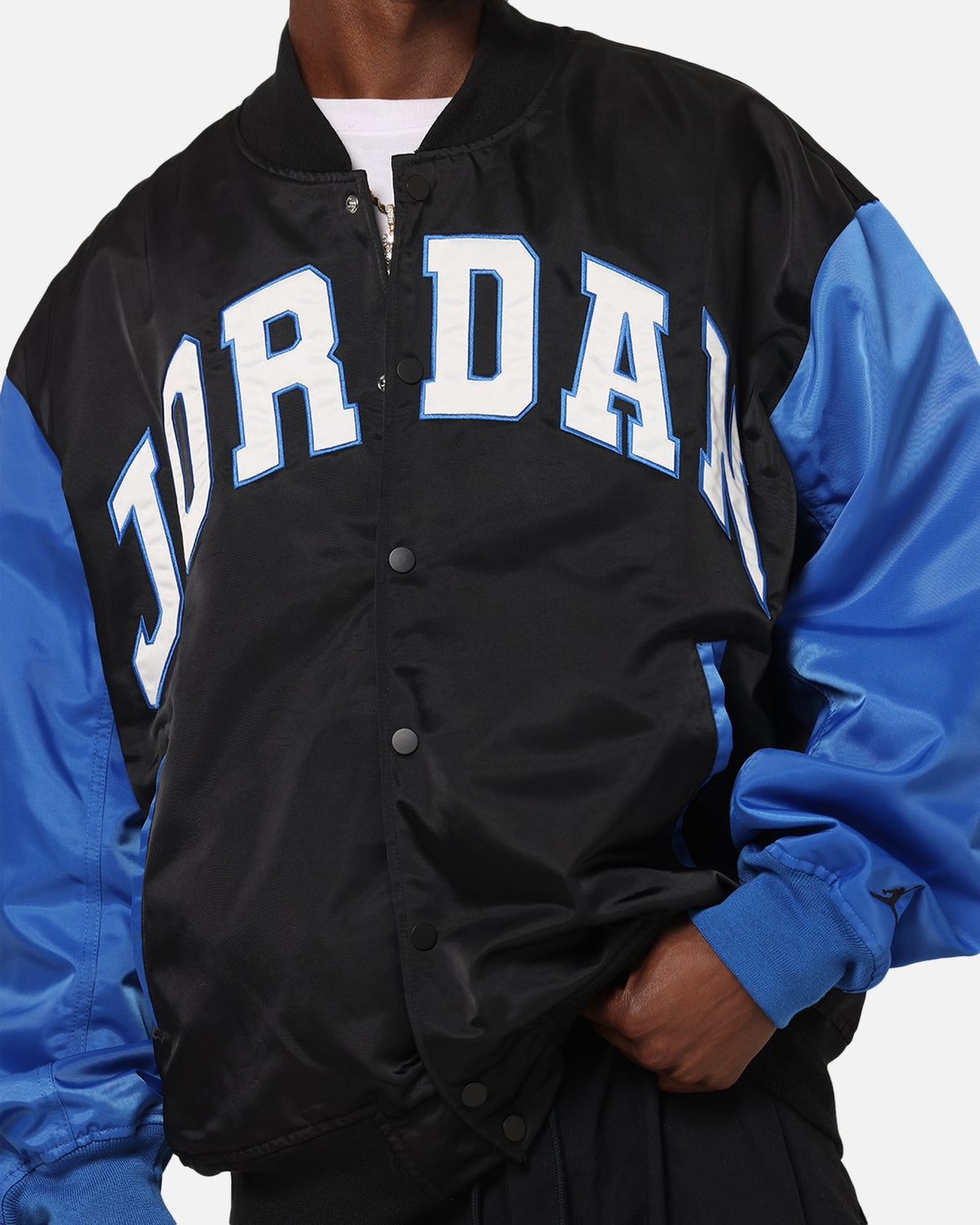 HOT Products Jordan Brooklyn Collegiate Varsity Jacket Black/Blue