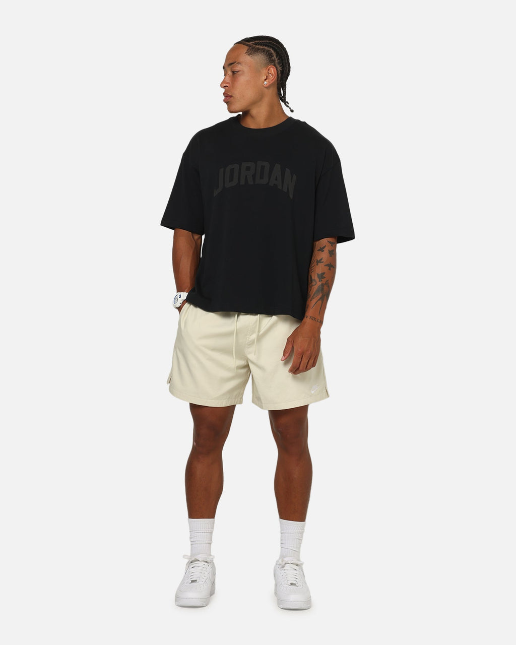 HOT Products Jordan Flight Essentials Boxy T-Shirt Black/Black