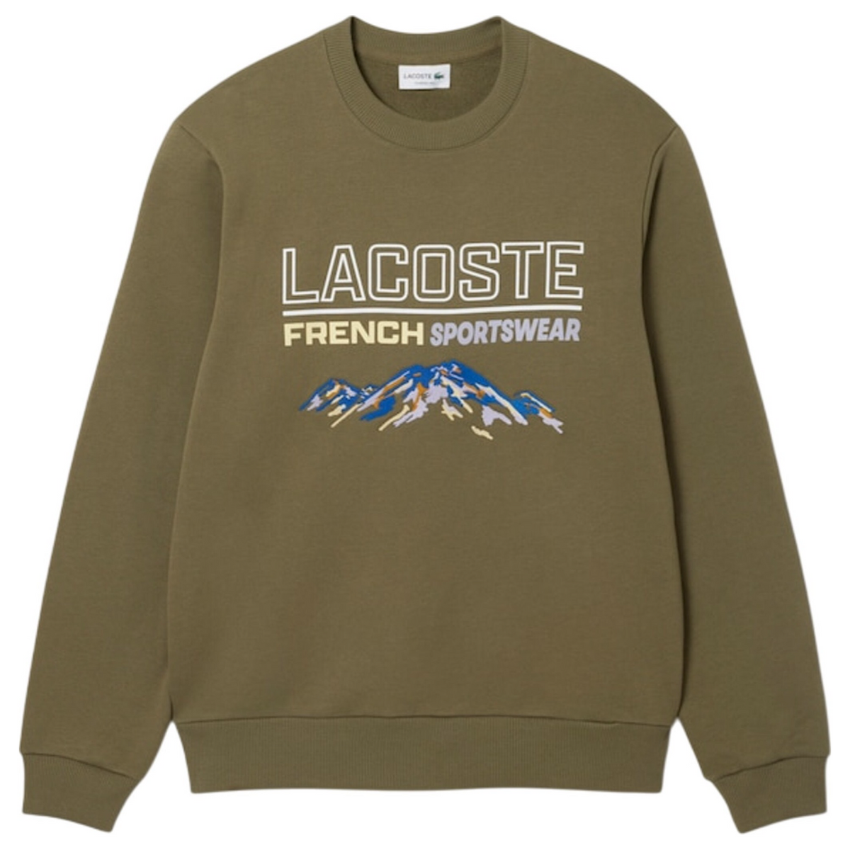New Arrival LACOSTE LOOSE-FIT OVERSIZED LOGO FLEECE SWEATSHIRT -Men-KHAKI GREEN-E9F