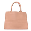 Calfskin Embossed Medium Book Tote Rose de Vents