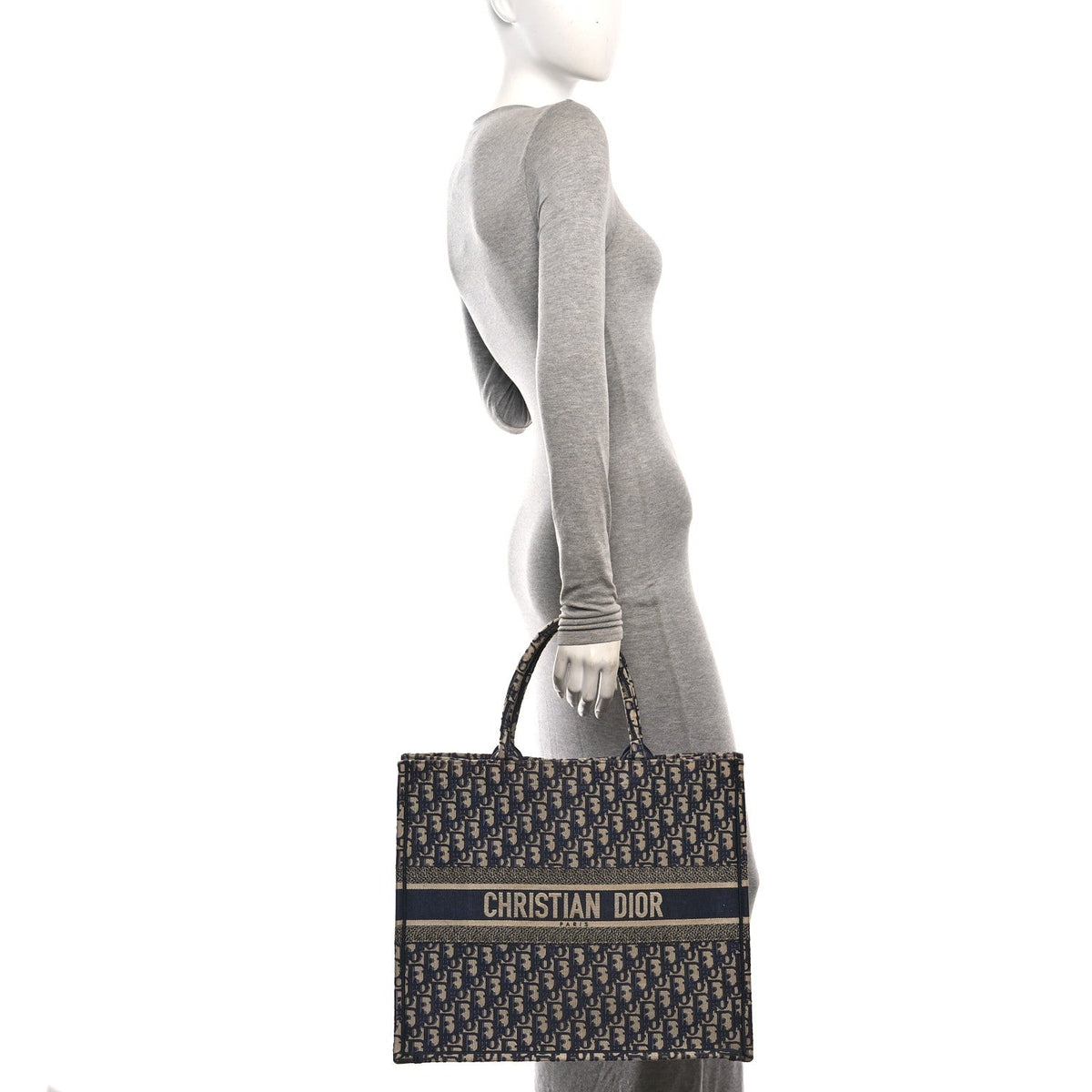 Oblique Large Book Tote Blue Multicolor