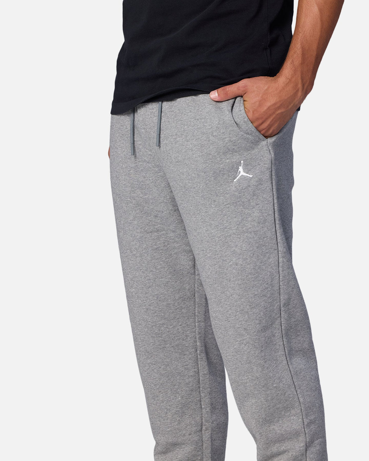 HOT Products Jordan Brooklyn Fleece Pants Carbon Heather/White