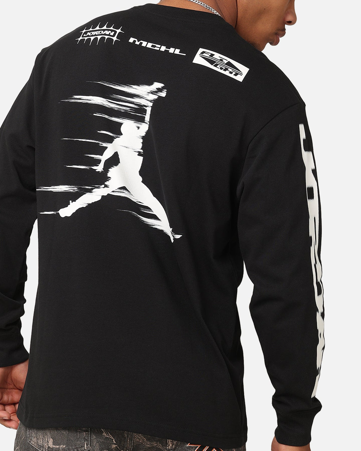 HOT Products Jordan Jumpman MVP 85 Long Sleeve Crewneck T-Shirt Black/Sail