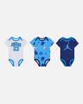 HOT Products Jordan Infant Jumpamn 23 Jersey Bodysuit Set 3 Pack University Blue