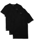 New Arrival LACOSTE CREW NECK SLIM FIT T-Shirt 3 PACK Men - BLACK - 031