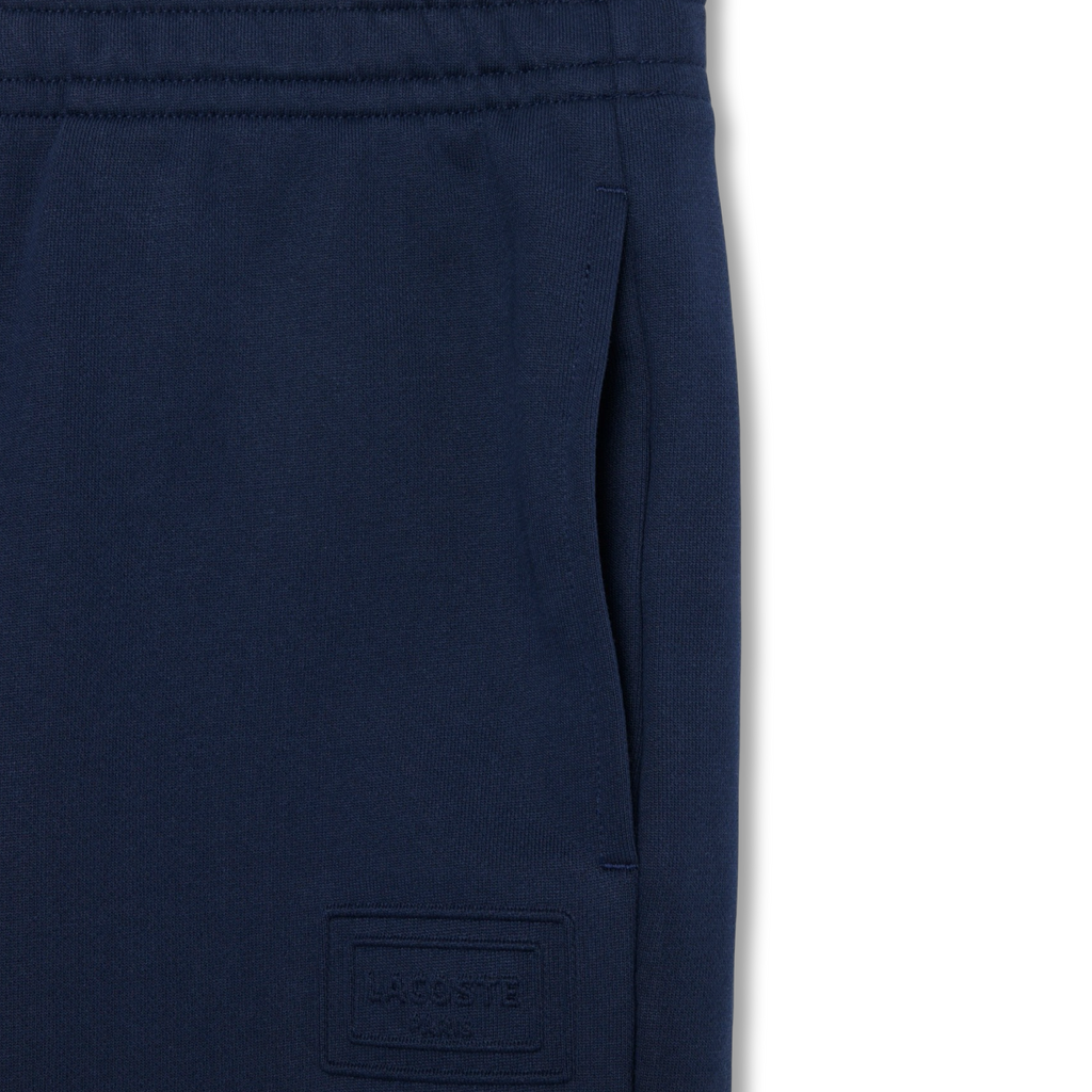 New Arrival LACOSTE REGULAR FIT FLEECE SHORT Men -NAVY BLUE-166