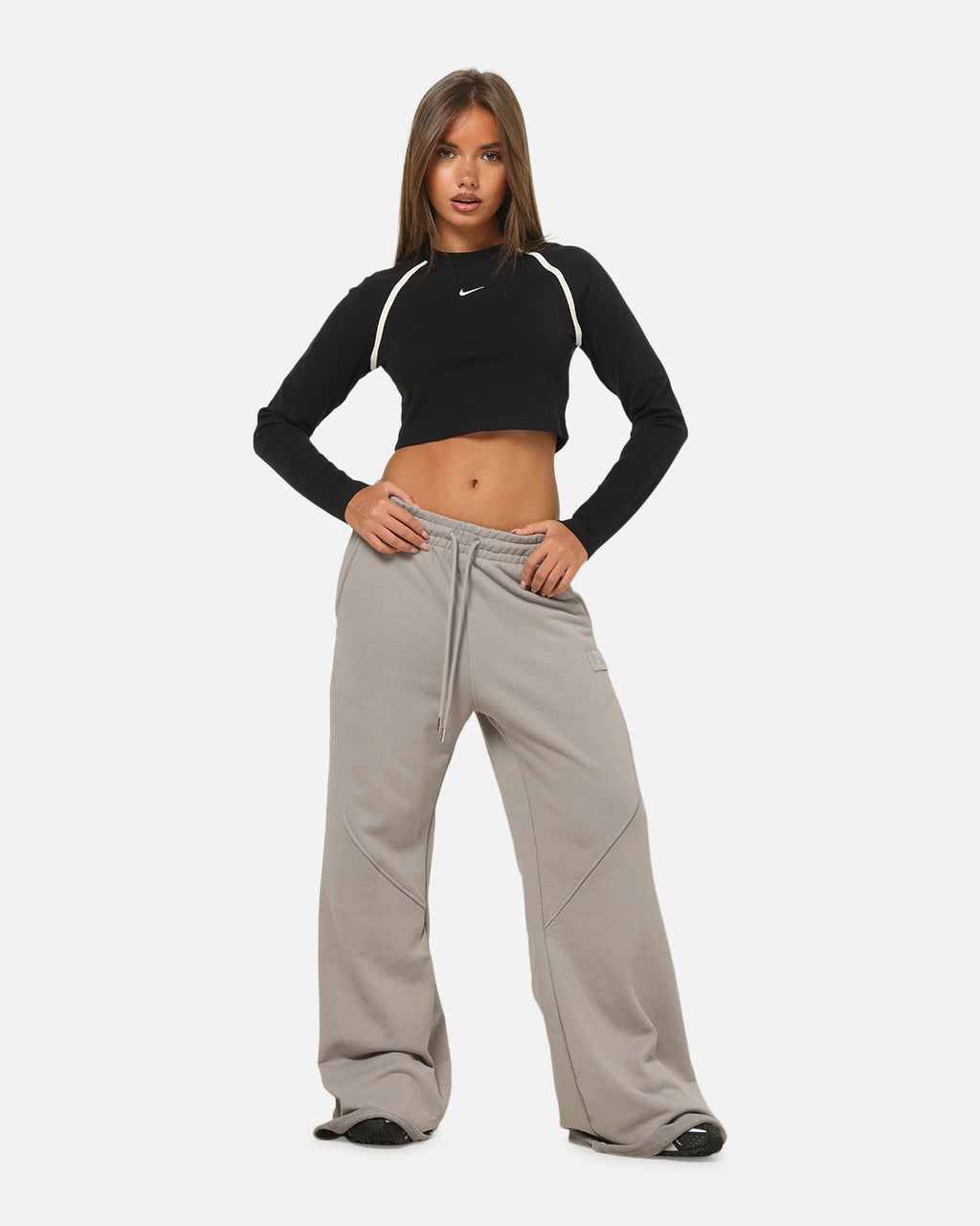 HOT Products Jordan Women's Jumpman Flight Fleece Flared Pants Enigma Stone