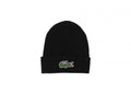 New Arrival LACOSTE BIG GATOR BEANIE-BLACK