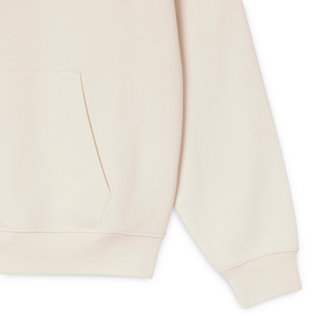 New Arrival LACOSTE LOOSE FIT PARIS HOODIE FLEECE -Men-BEIGE /WHITE