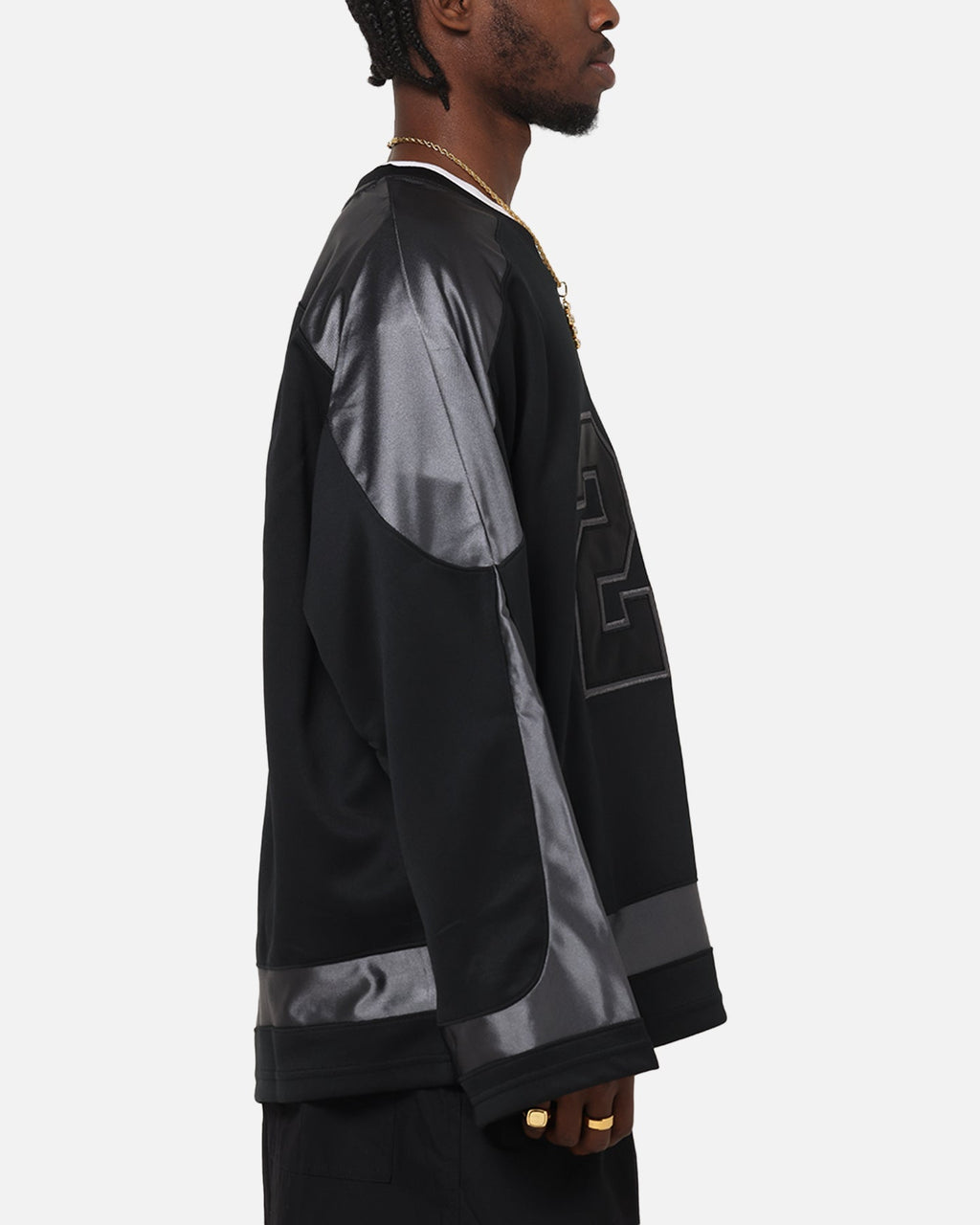 HOT Products Jordan Brooklyn Collegiate Hockey Jersey Black/Iron Grey