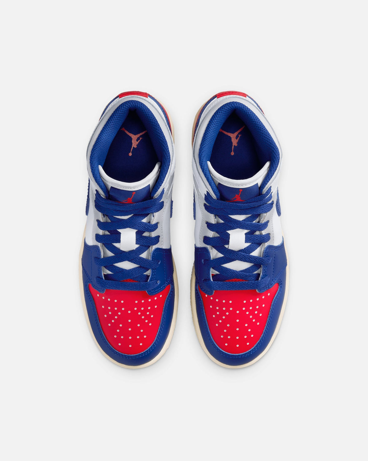 HOT Products Jordan Kids' Air Jordan 1 Mid (GS) White/Royal