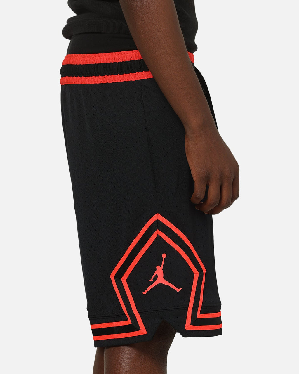 HOT Products Jordan Dri-FIT Sport Diamond Shorts Black/Infrared