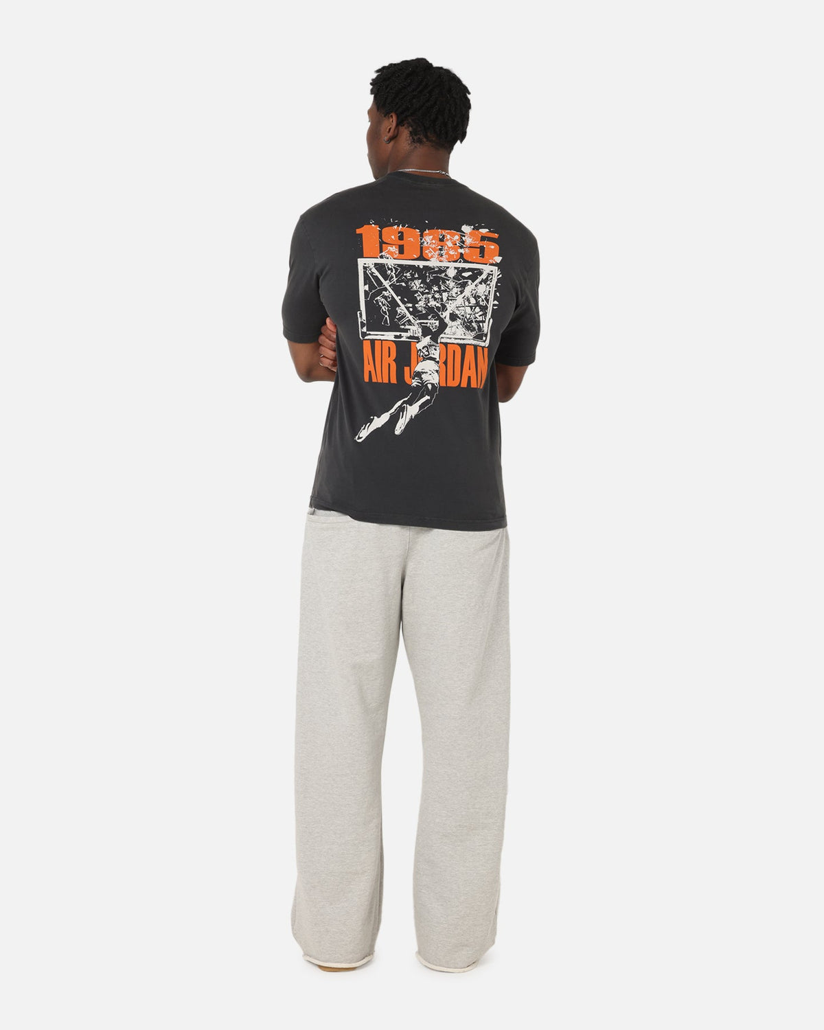 HOT Products Jordan Brooklyn Shattered Back Board Oversized Graphic T-Shirt Off Noir/Sail