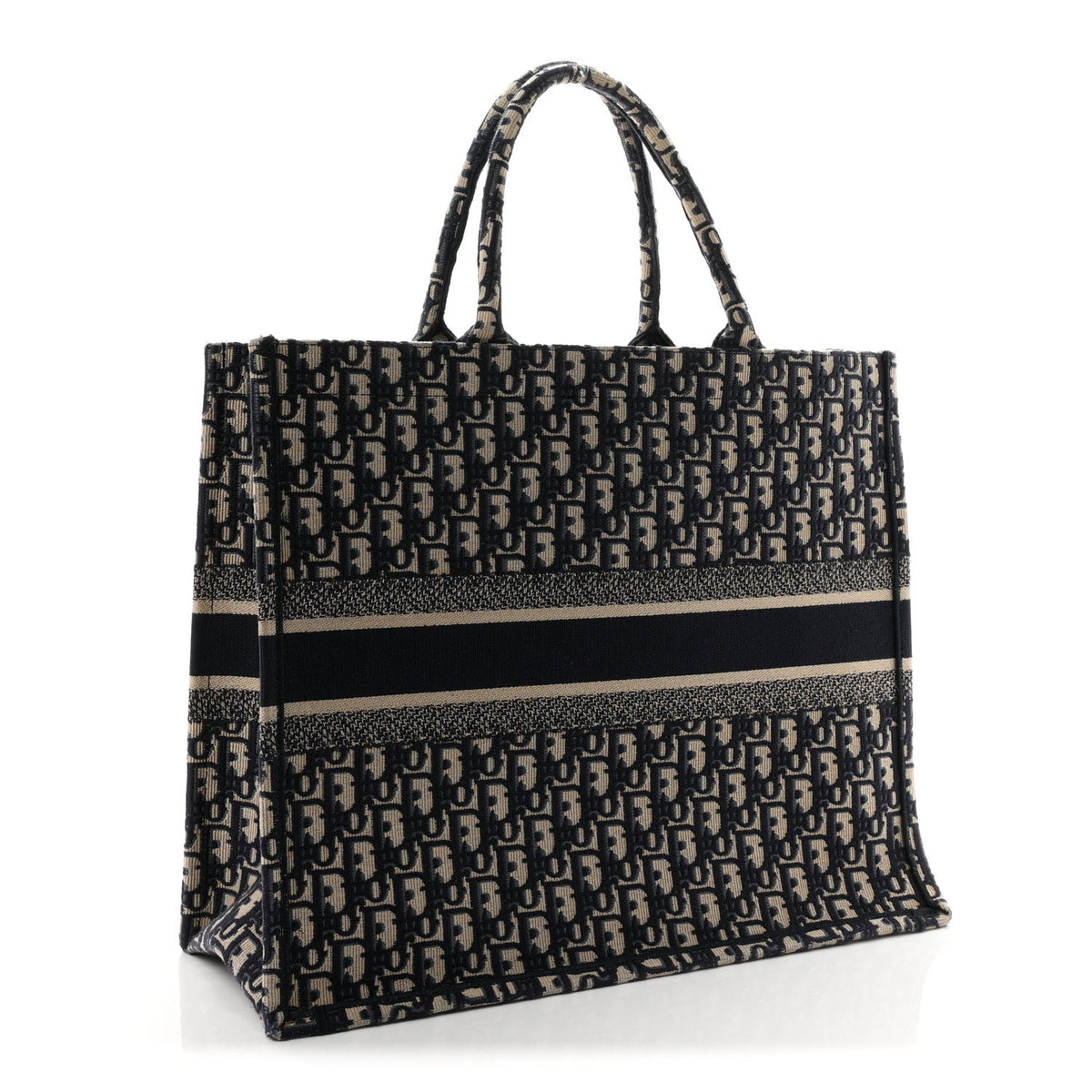 Oblique Large Book Tote Blue Multicolor