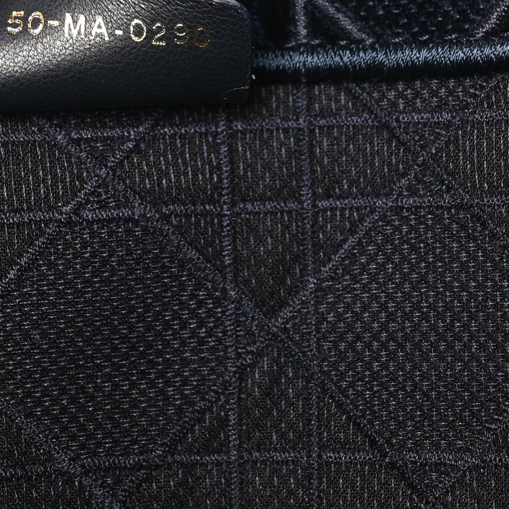 Velvet Cannage Large Book Tote Navy Blue