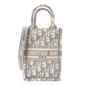 Oblique Mini Book Tote Phone Bag Grey