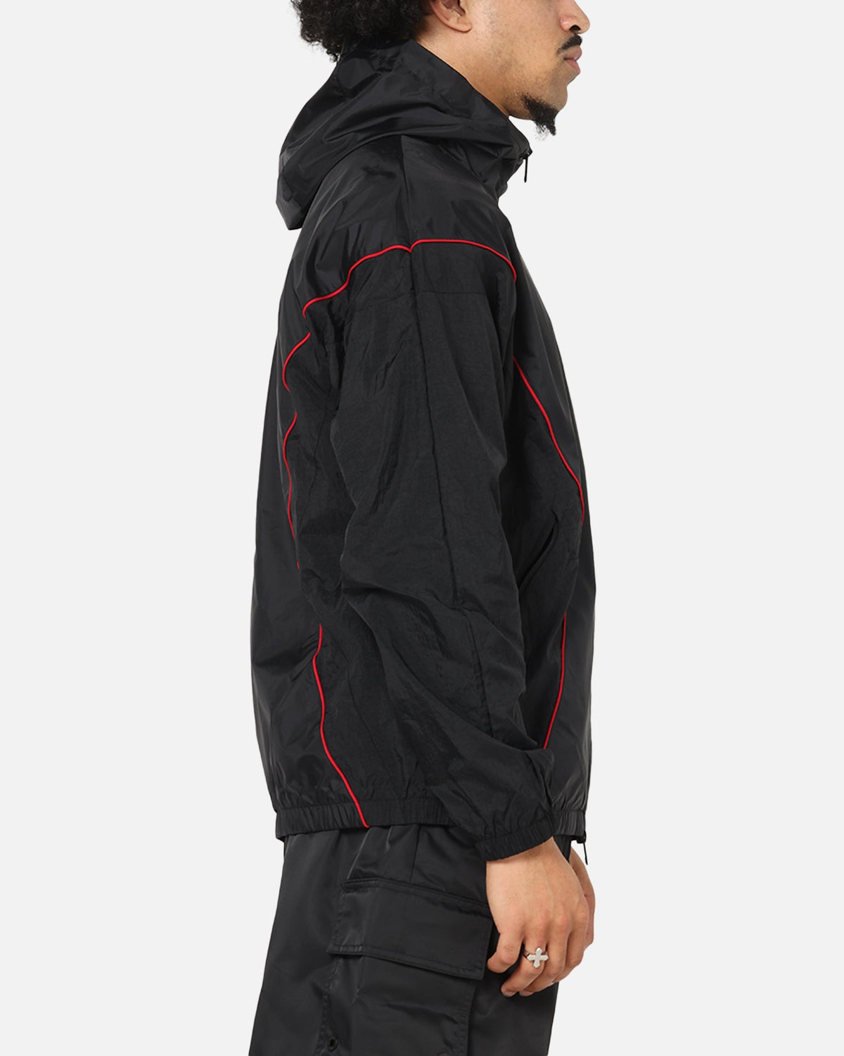 HOT Products Jordan Brooklyn Draft Jacket Black/Black/Red
