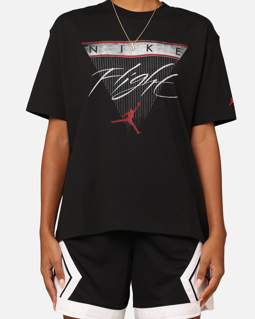 HOT Products Jordan Women's Flight Heritage Graphic T-Shirt Black/Gym Red