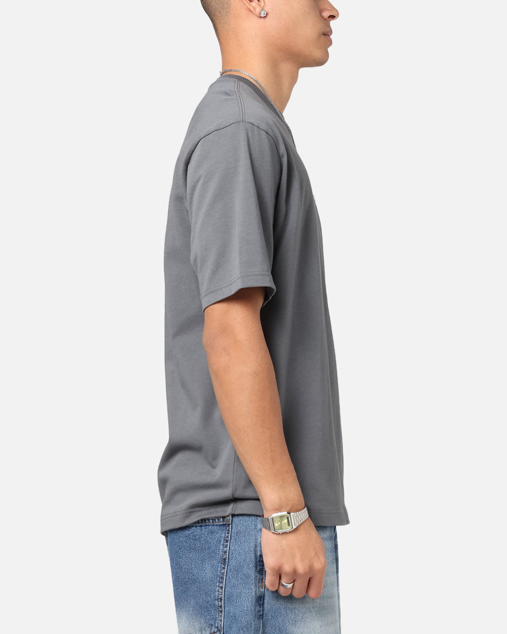 HOT Products Jordan Brand Sneaker Patch Crewneck T-Shirt Black/Grey
