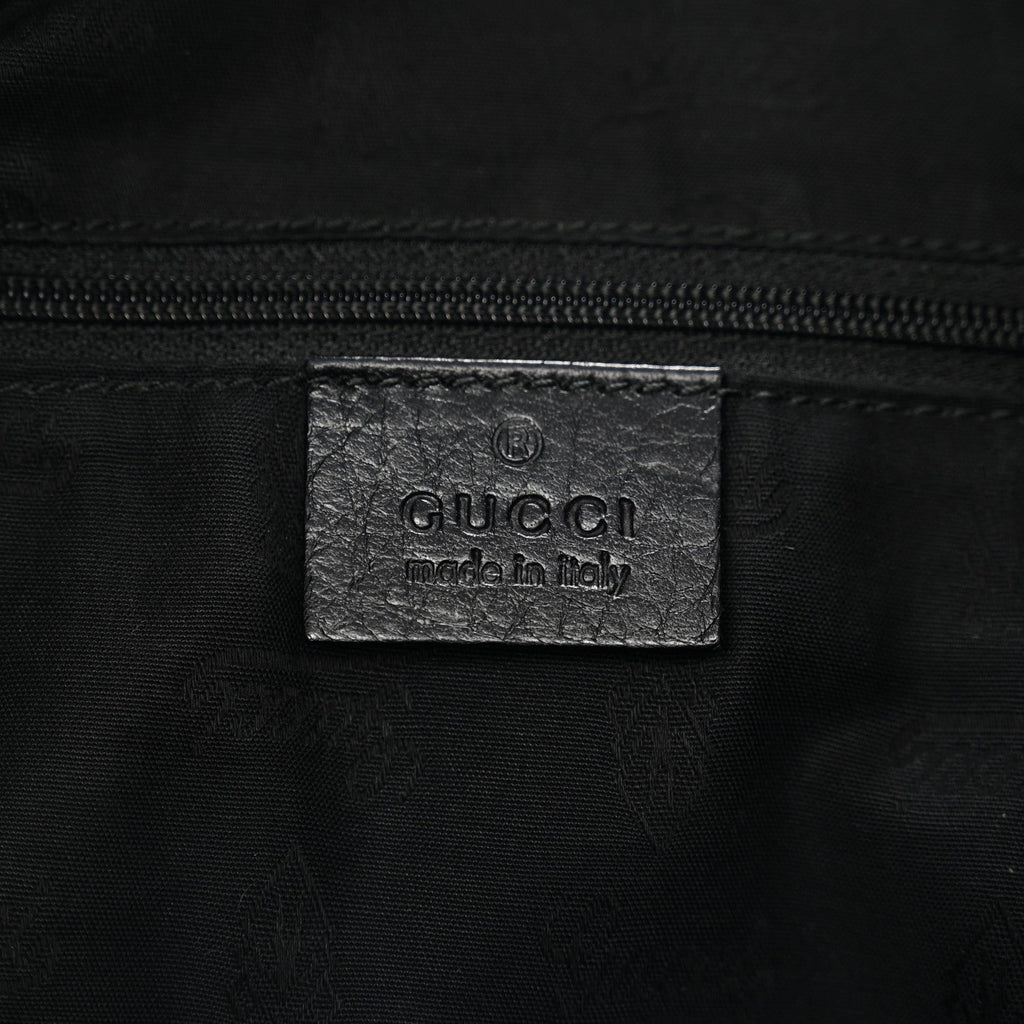 Guccissima Large New Ladies Web Hobo Black
