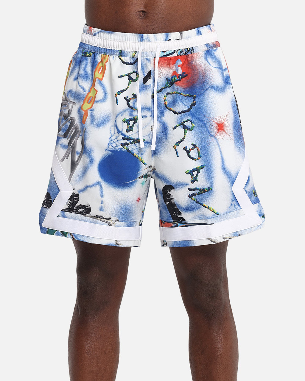 HOT Products Jordan Jumpman Dri-FIT Sport Diamond Shorts White/Black