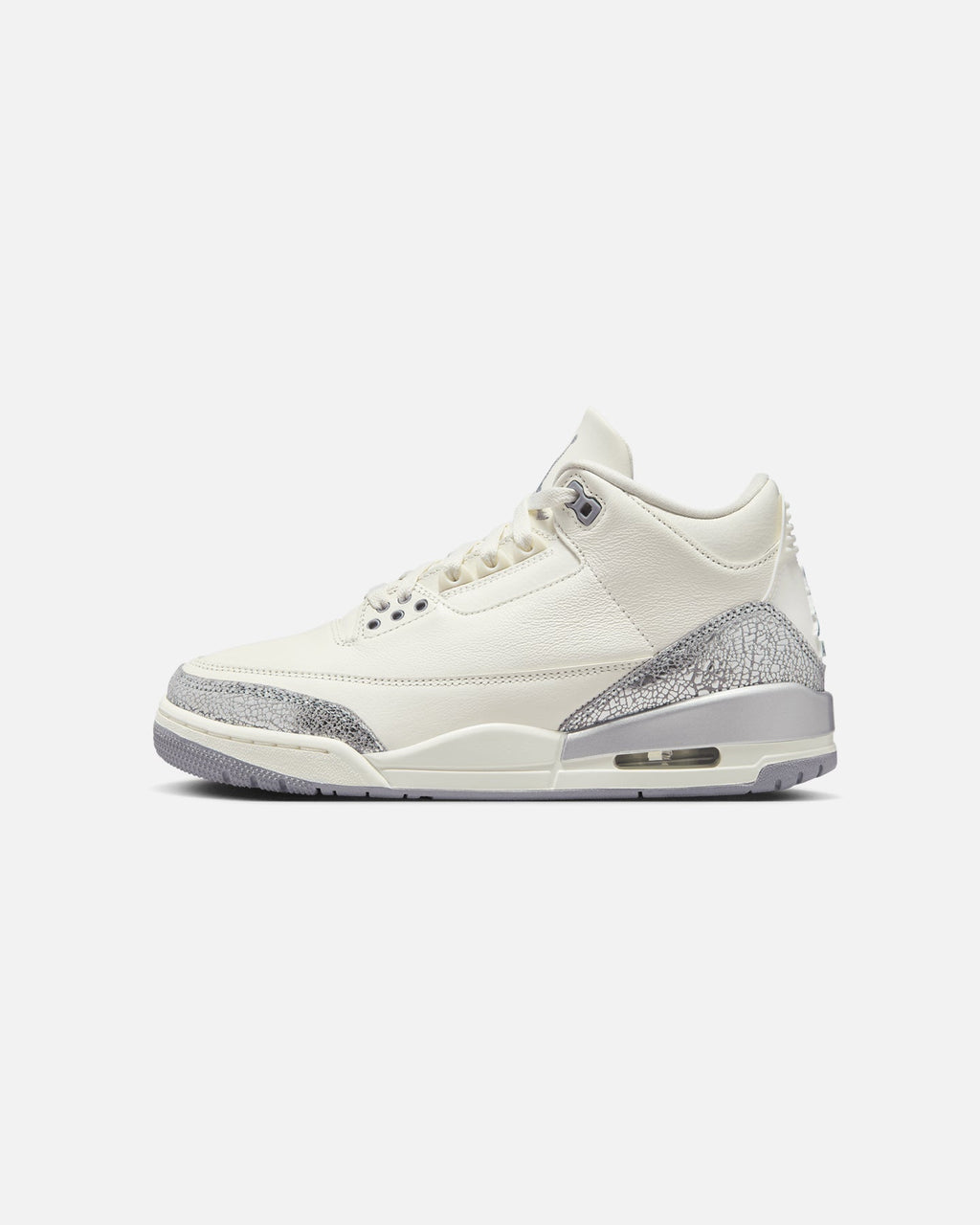 HOT Products Jordan Women's Air Jordan 3 Retro "Metallic Silver" Sail/Cement Grey