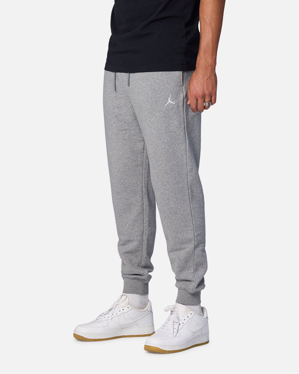 HOT Products Jordan Brooklyn Fleece Pants Carbon Heather/White