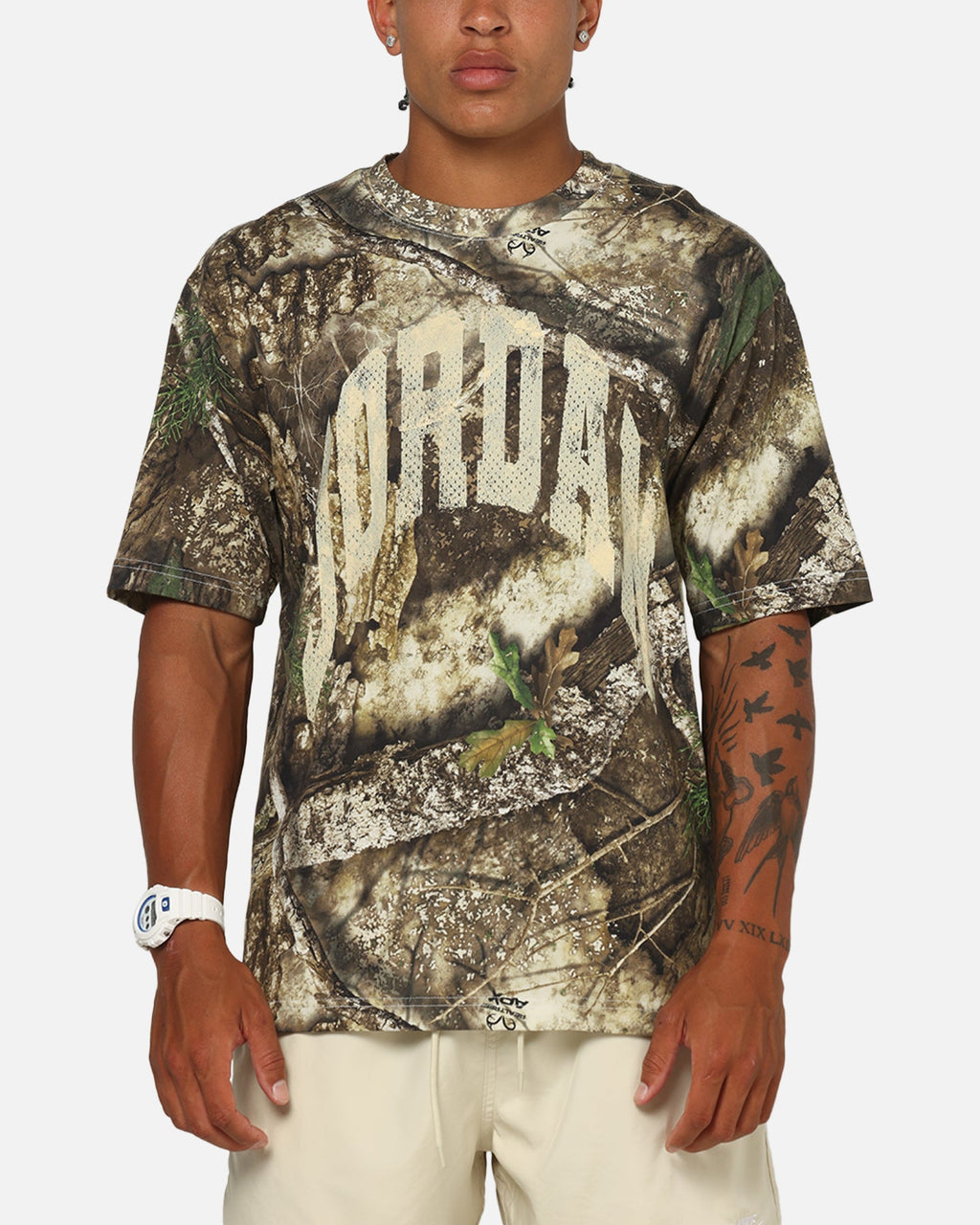 HOT Products Jordan Brooklyn Real Tree All Over Print Crewneck T-Shirt Sail/Sail