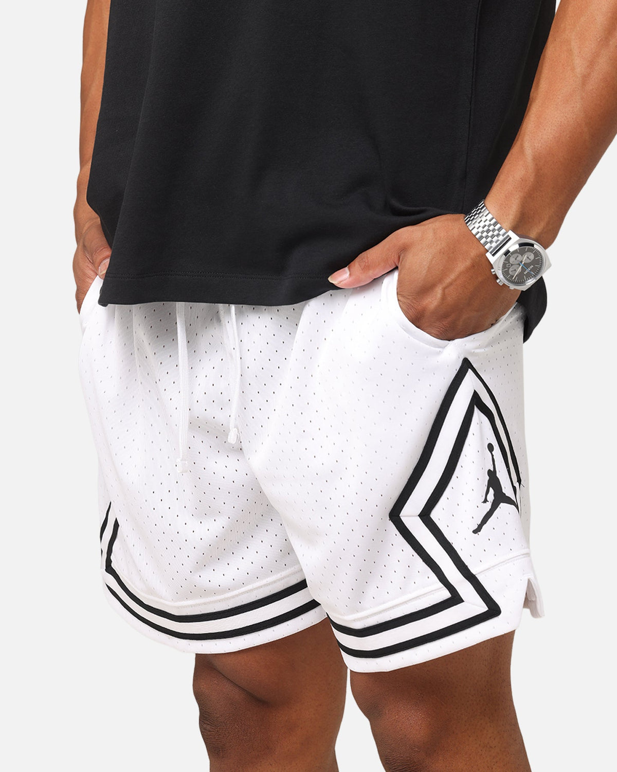 HOT Products Jordan Dri-FIT Sport Diamond Shorts White/Black/Black