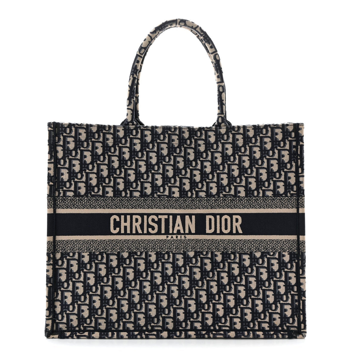 Oblique Large Book Tote Blue Multicolor