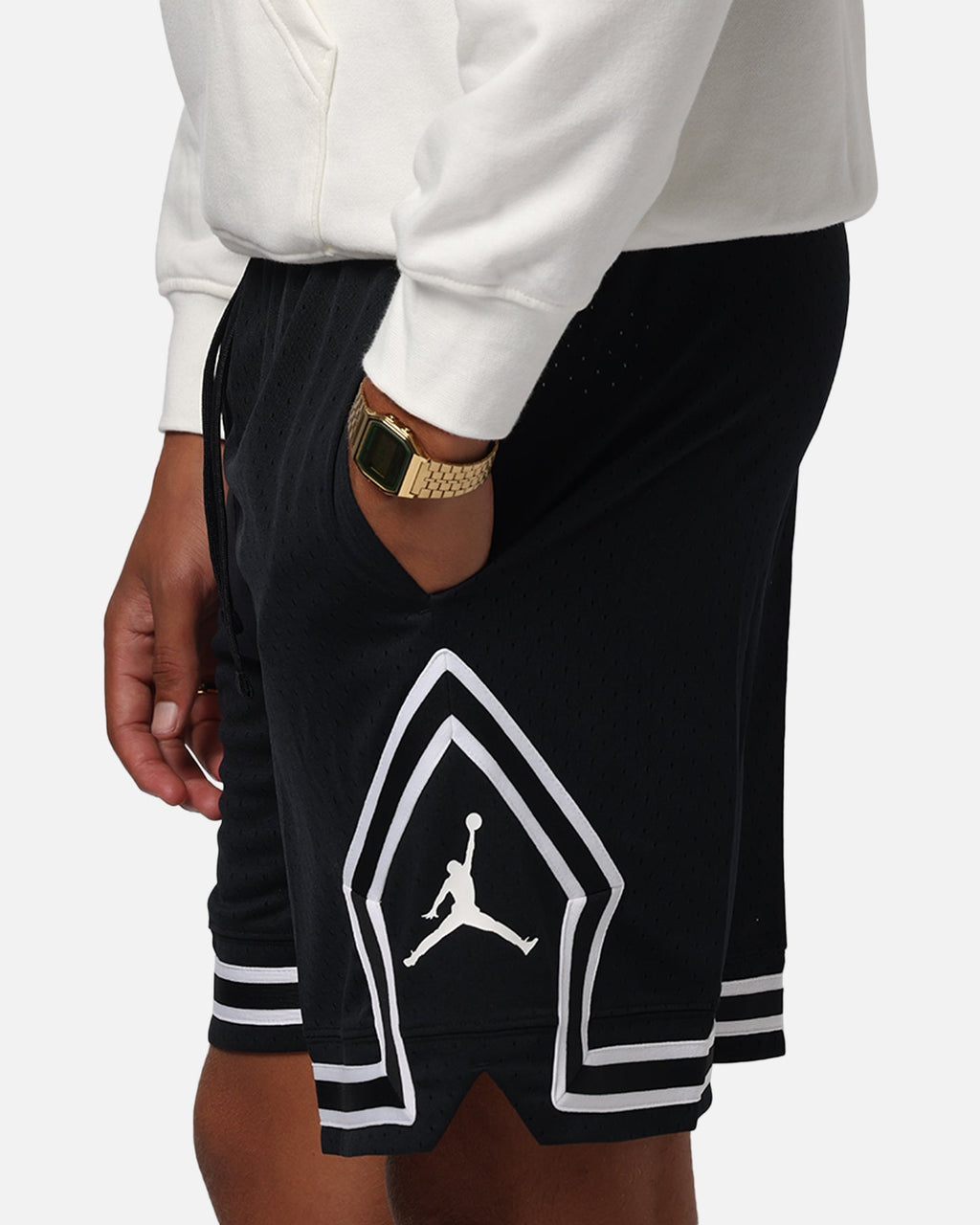 HOT Products Jordan Dri-FIT Sport Diamond Shorts Black/White/White