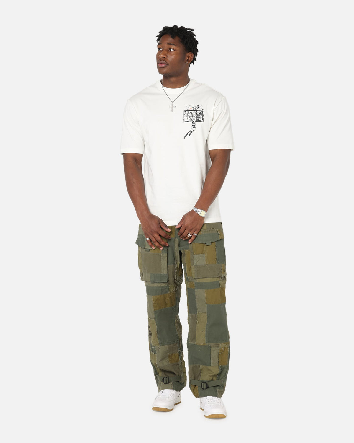 HOT Products Jordan Brooklyn Shattered Back Board Oversized Graphic T-Shirt Sail
