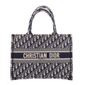 Oblique Medium Book Tote Blue Multicolor