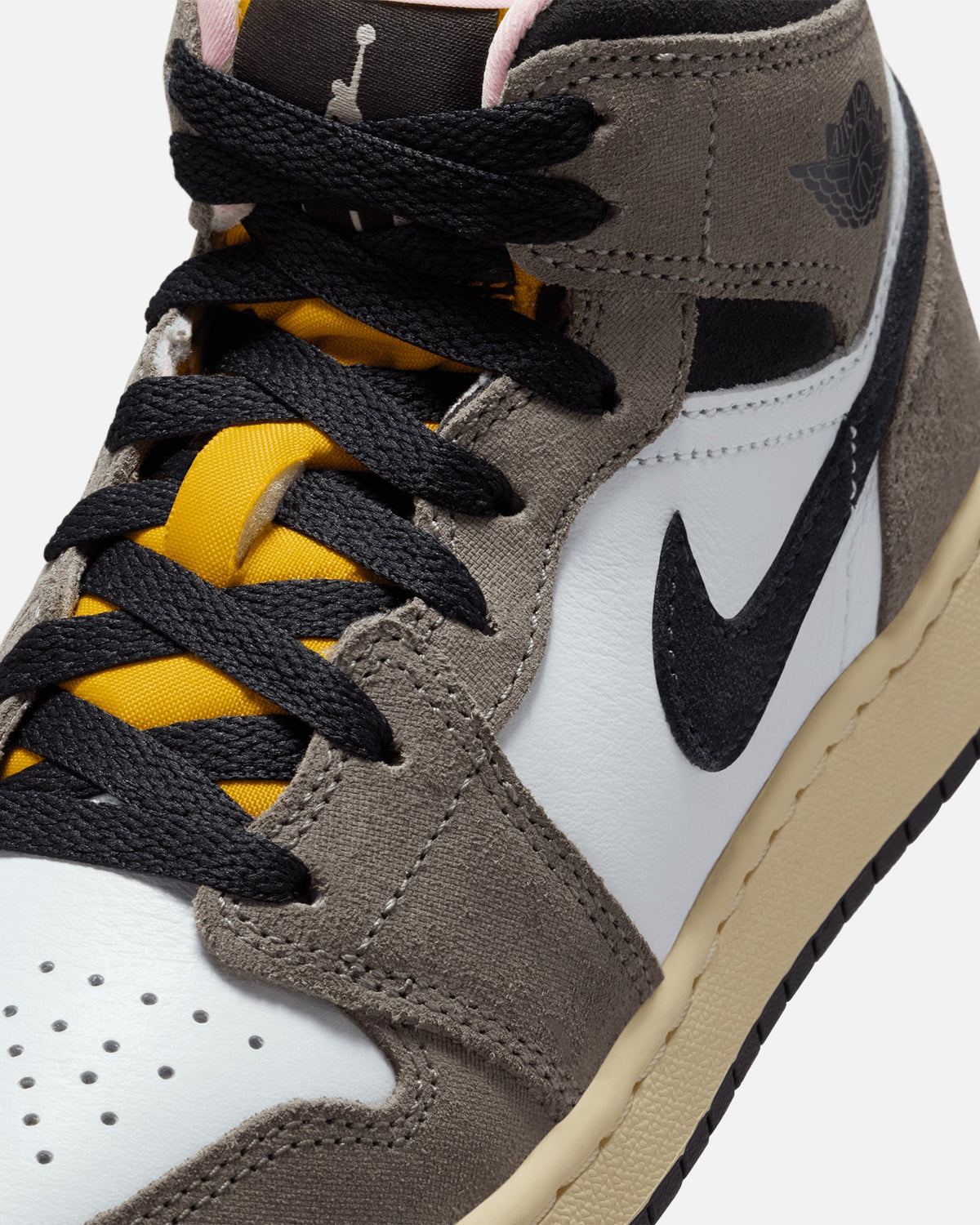 HOT Products Jordan Kids' Air Jordan 1 Mid SE (GS) White/Grey