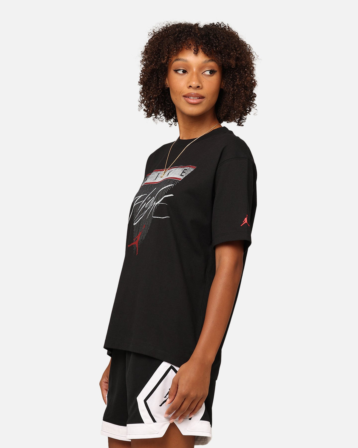 HOT Products Jordan Women's Flight Heritage Graphic T-Shirt Black/Gym Red