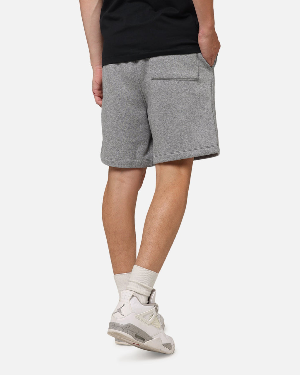 HOT Products Jordan Brooklyn Fleece Shorts Carbon Heather/White