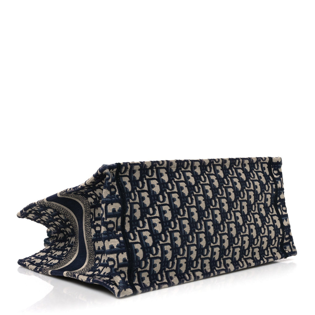 Oblique Medium Book Tote Blue Multicolor