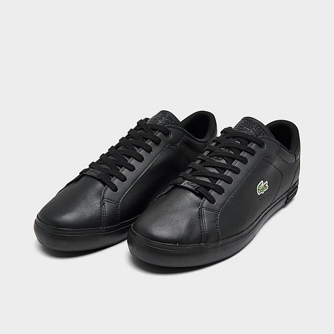 New Arrival LACOSTE POWERCOURT 1121 1  SMA LTH -MENS / BLACK/BLACK