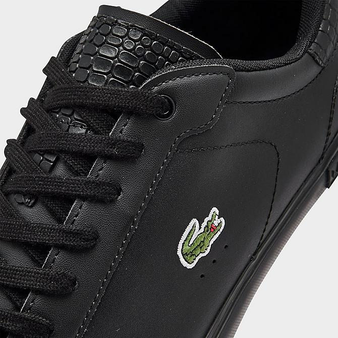 New Arrival LACOSTE POWERCOURT 1121 1  SMA LTH -MENS / BLACK/BLACK