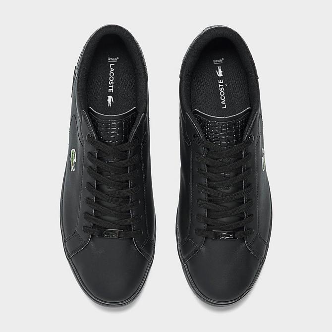 New Arrival LACOSTE POWERCOURT 1121 1  SMA LTH -MENS / BLACK/BLACK