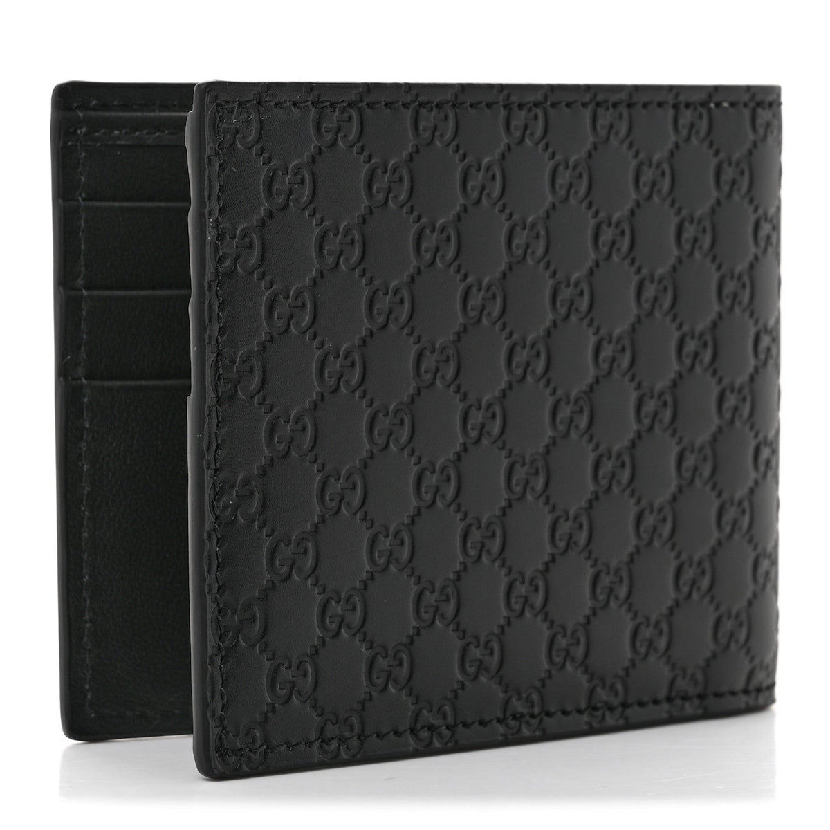 Microguccissima Bi-Fold Wallet Black