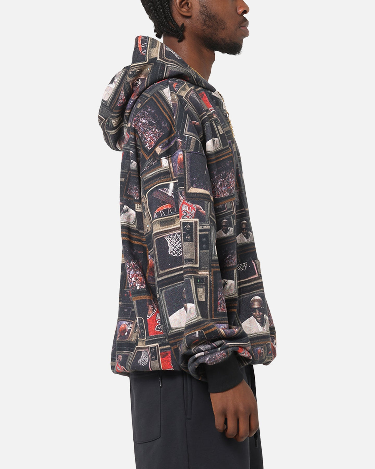 HOT Products Jordan Brooklyn Fleece Printed Hoodie Black/Sail