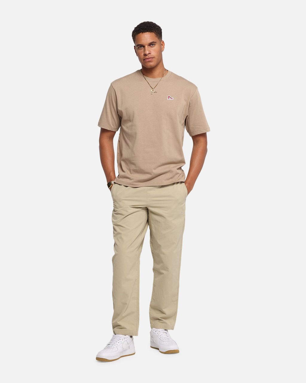 HOT Products Jordan Brand Sneaker Patch Crewneck T-Shirt Desert Camo/Black