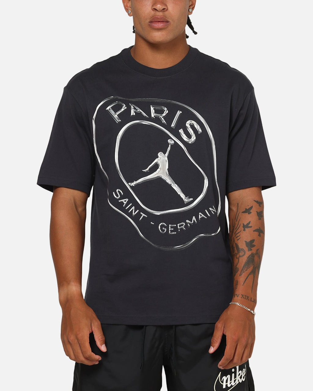 HOT Products Jordan Jumpman Paris Saint-Germain Practice T-Shirt Oil Gre/White