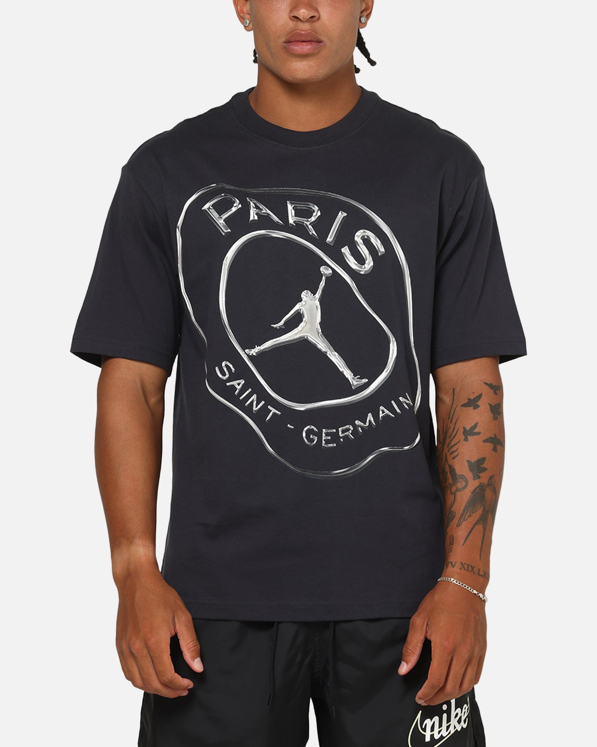 HOT Products Jordan Jumpman Paris Saint-Germain Practice T-Shirt Oil Gre/White